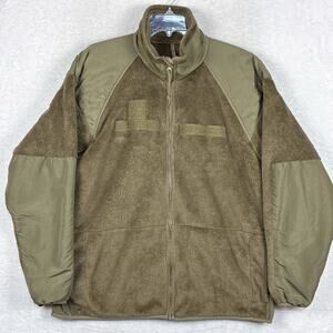 VTG Polartec Gen III 3 Military Cold Weather Fleece Jacket Men L Olive Military